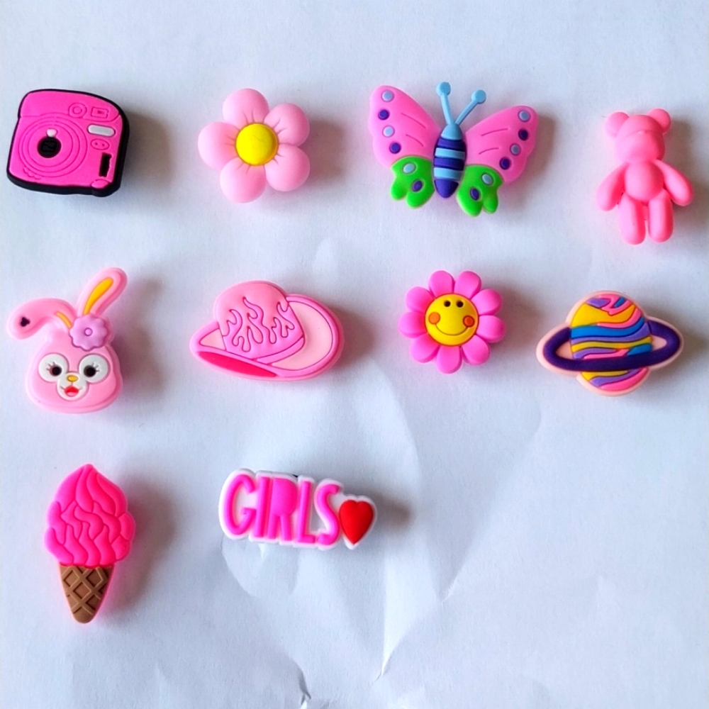 Crocs Shoe charms Jibbitz Pink